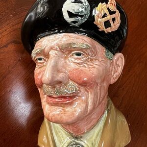 Vintage. Large Royal Doulton Character, Toby Jug. Field Marshall Montgomery.